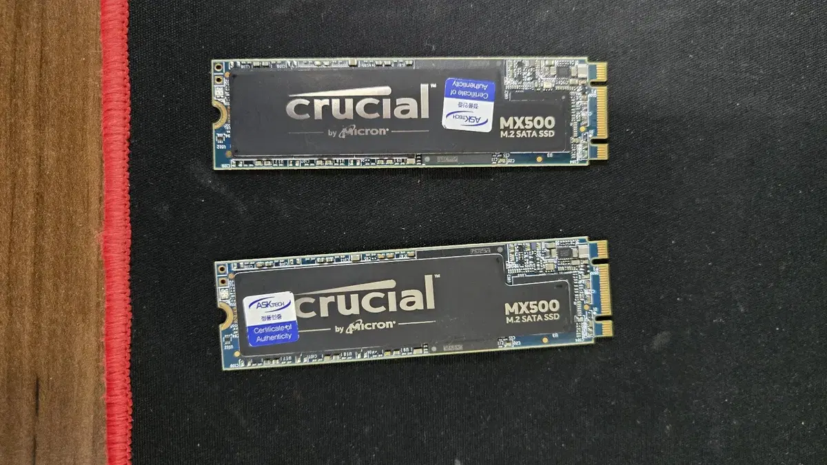 마이크론 크루셜 MX500 M.2 SATA SSD 500GB 팝니다.